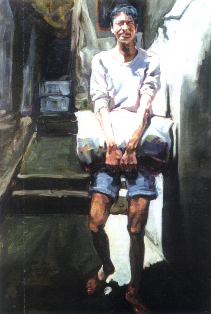 国美求学期间的油画速写