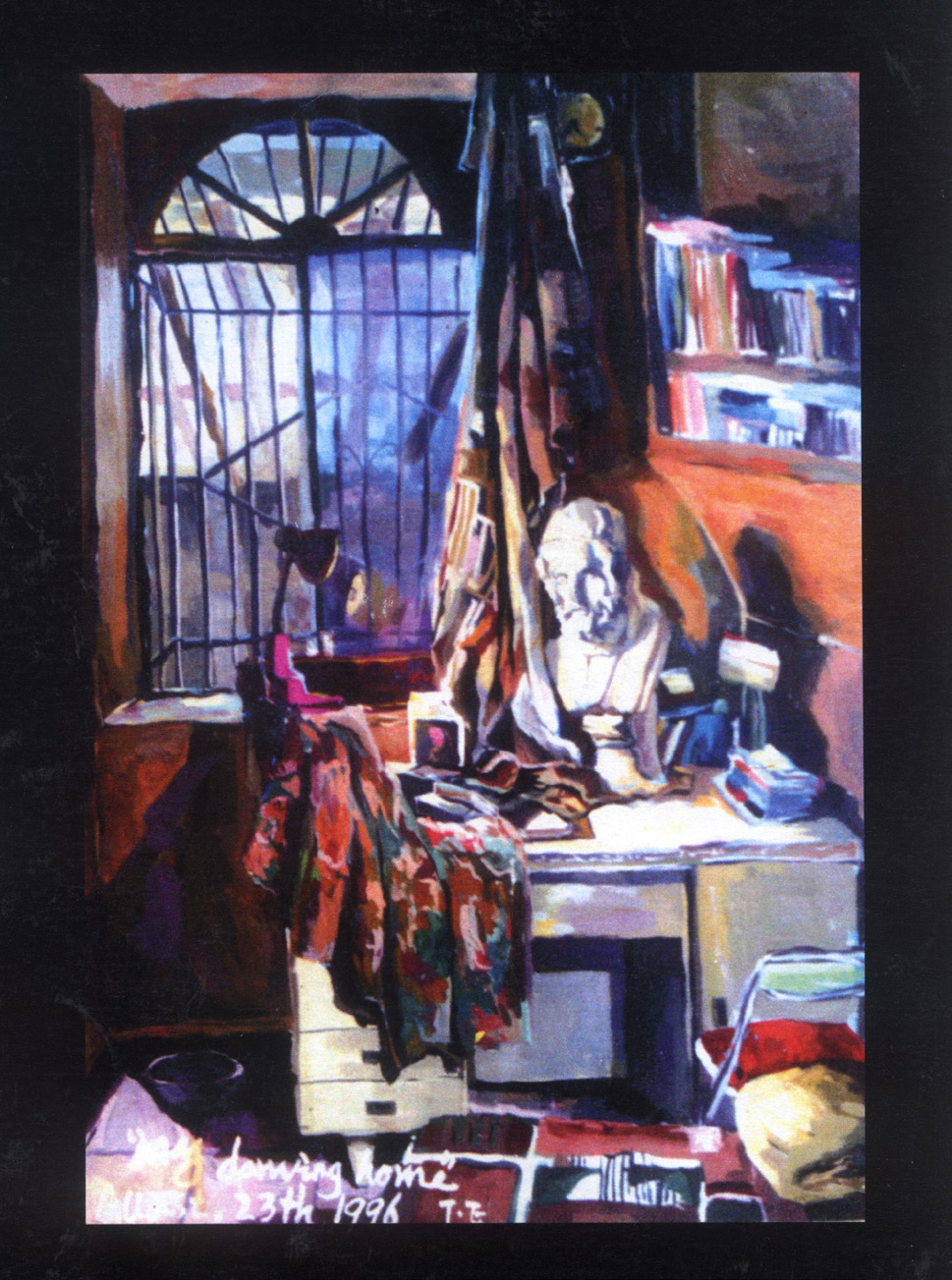 1996年，谭恩的水粉习作