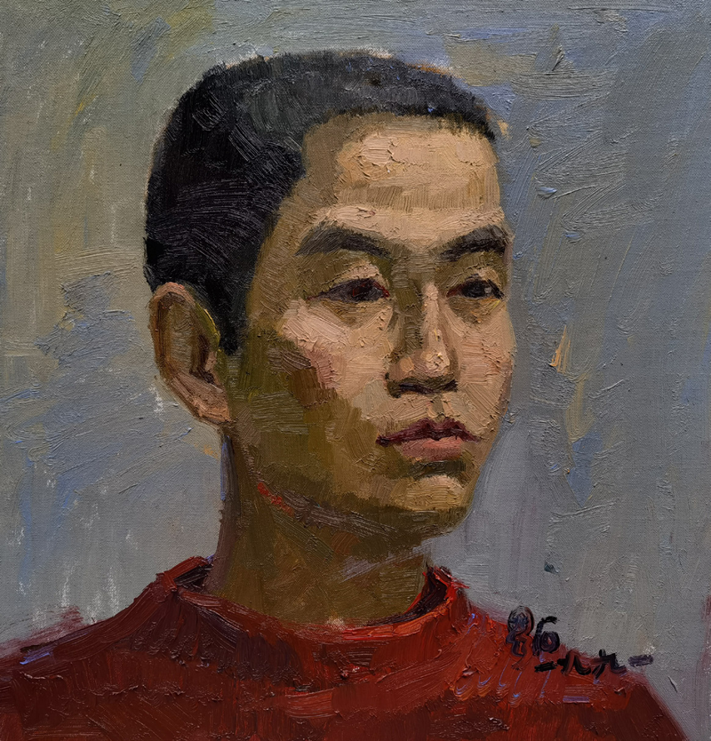 1991年，谭恩12岁时的色彩习作