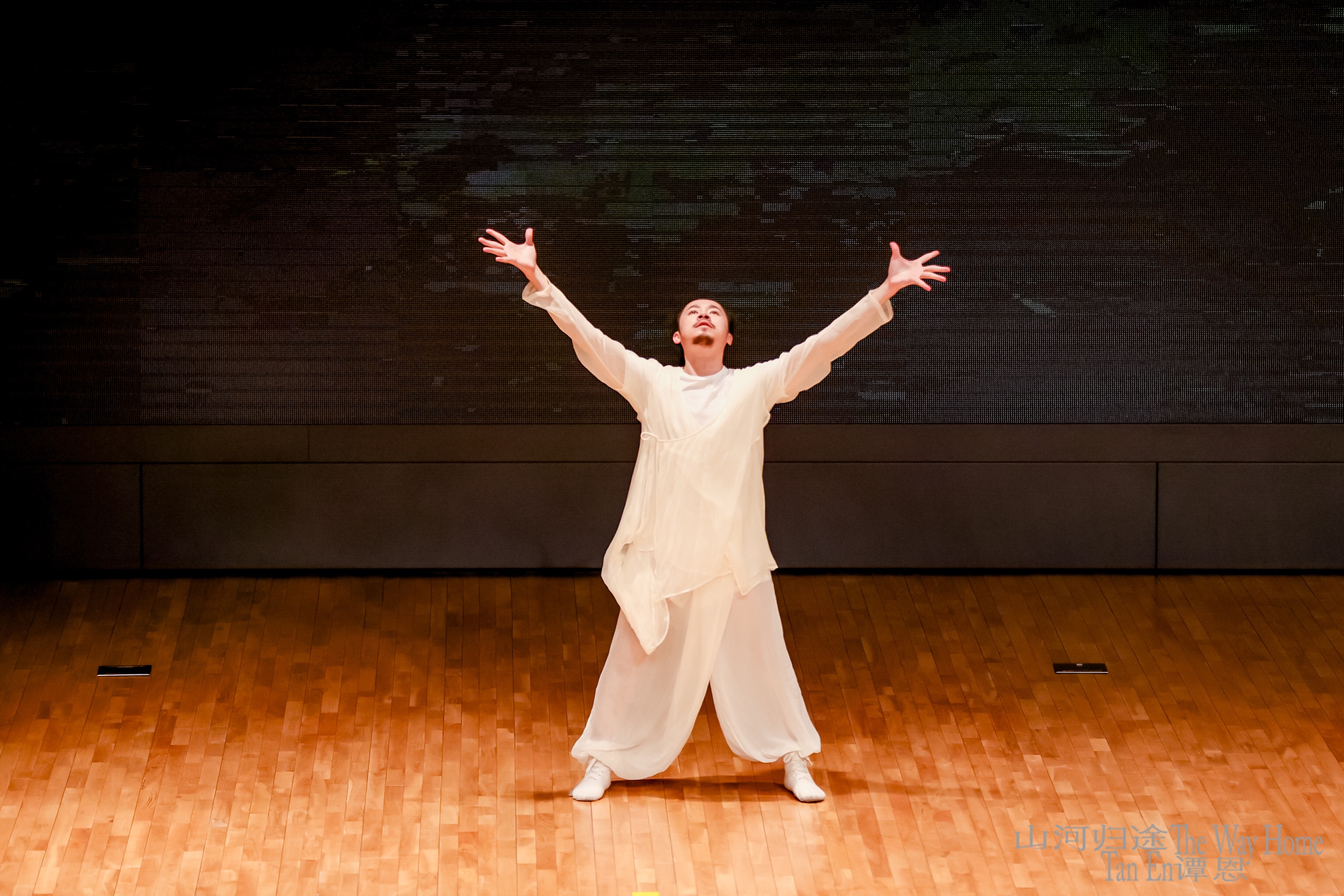 3“谭恩：山河归途”开幕式，舞蹈家李伟淳表演开场舞蹈